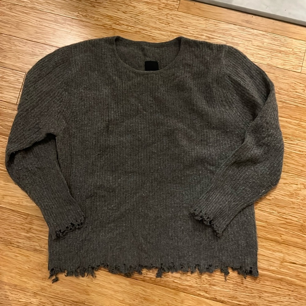 RtA Men's Crewneck Sweater in Dark Gray